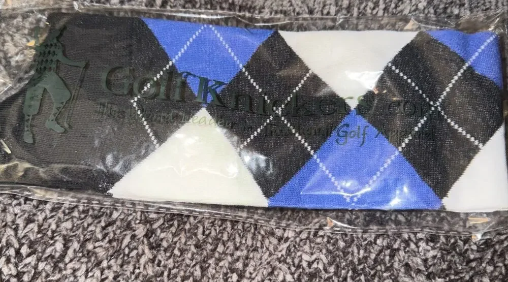 Golf Knickers Colorful Knee High Argyle Cotton Socks Men White Black Blue New